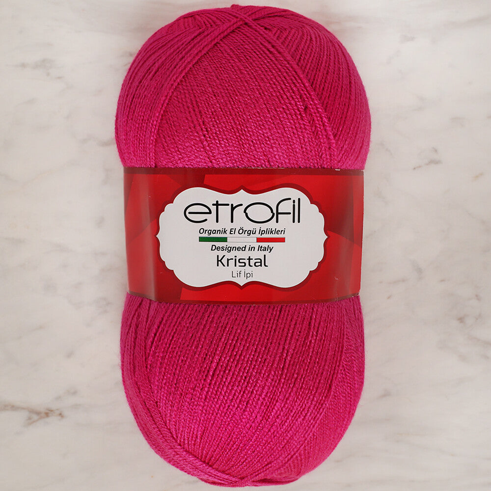 Etrofil Kristal Fuşya El Örgü İpi - 12016